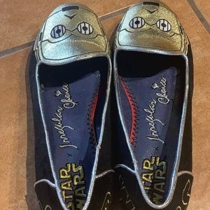 Limited edition! Irregular Choice C3PO flats.